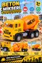 Friction Powered Concrete Mixer Toy Truck – Construction Vehicle with Moving Mixer – Children's Toy