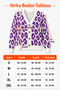 Women's V-Neck Long Sleeve Leopard Pattern Buttoned Casual Stylish Elegant Soft Casual Purple White Knitwear Cardigan - 4