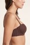 Women's Coffee Color Strapless Padded Bra - 2