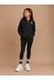 Girls "Los Angeles" Graphic Print Half Zip Long Top Hoodie and Ribbed Pants Set - 8