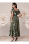 Rochie maxi, verde - S - 3