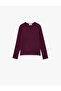Crew Neck Modal Blend Long Sleeve Basic T-Shirt