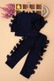 Girl's Floral Detailed Tracksuit Set |   Floral Sweatshirt and Pants 2-Piece Set - 2
