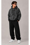 Unisex Printed Oversize Hooded Sweatshirt with Pockets