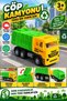 Friction Powered Garbage Truck Toy – Recycling Vehicle – Toy Truck with Movable Lid – Ages 3+