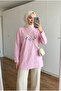 Women's Floral Embroidery Detailed Loose Long Sweatshirt Tunic - 3