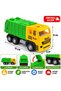 Friction Powered Garbage Truck Toy – Recycling Vehicle – Toy Truck with Movable Lid – Ages 3+ - 2