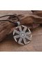 Xuping Viking Sun Wheel Necklace – Antique Silver Color Tarnish Resistant Steel Celtic Knot Mythological Unisex Necklace - 2