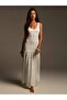 Rochie maxi, crem