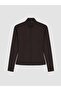High Collar Women's Zippered Sweatshirt (W6) - 5