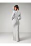 Rochie maxi, gri - L - 2