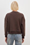 3 Threaded Unprinted Rabbit Printed Oversize Sweatshirt - 7