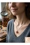 Red Heart Necklace with Ivy Detail – Tarnish-Resistant Steel Vintage Gothic Ruby Stone Women's Necklace - 2