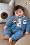 Baby Boy 3-Piece Set with Embroidery Detail, Carriage and Stroller, Seasonal Set for 0 3 6 9 Months - 2