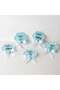 Baby Candy Gift Bebe-343M Cloud Shaped Blue Transparent Plexiglass Magnet on the Back - 30 Pieces - 6