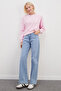 3 Threaded Basic Crew Neck Sweatshirt Without Embellishments - 7