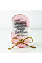 Baby Candy Gift Bebe-333-2P Ellipse Transparent Plexiglass Magnet with Pink Crystal Stones on the Back - 3