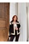 Women's Bitter Brown Garni Detailed Belted Plush Coat Nh2720 - 7