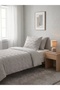 Single Bedspread Ruffle Lumpa 3 Piece Single Bedspread Light Gray - 2