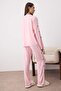 Pink Ribbon/Bow Embroidery Detailed Viscose Woven Pajama Set - 5
