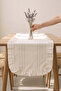 White Ruffled Colber Runner 45X115 cm - 2