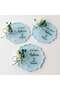 Baby Candy Gift Bebe-337M Flower Cut Blue Plexi Magnet