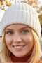 Women's Ribbed Folded Knitwear Winter Beanie - 3
