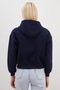 3 İplik Basic Fermuarlı Kapüşonlu Sweatshirt - 8