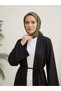 Belted Dabil Fabric Kimono -Black - 3