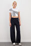Tie-Waist Baggy Sweatpants - 2