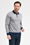 Men's Polo Neck Long Sleeve Sweatshirt - 5
