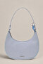 Sky Curve |   Ice Blue Canvas Hobo Shoulder Bag