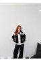 Women's Black Garni Detailed Belted Plush Coat Nh2720 - 5
