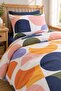 Easy-Iron Duvet Cover Set Single Size Pastel Navy Blue - 2