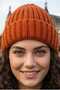 Women's Ribbed Folded Knitwear Winter Beanie