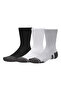 Tech 3-Pack Crew Socks Black White Gray