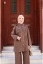 Button Detailed Tencel Suit - 3