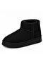 Women's Black Fur-Lined Thick-Soled Boots - 3