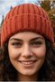 Women's Ribbed Folded Knitwear Winter Beanie - 7