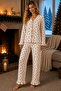 Bürümcük Knitted Long Sleeve Dressing Gown Women's Pajama Set - 2