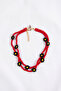 Papatya 2 Rows Handmade Crystal Anklet - 3