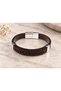 Dalciero Umberweave Dark Brown Leather Men's Bracelet - Multi-Weave Front Face - 3