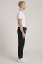 3 Thread Men's Sweatpants with Elastic Cuffs Soft Cotton Smoked Gray Brown Black Stone - 2
