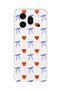 Honor 600 Pro Compatible Heart and Ribbon Pattern Transparent Phone Case