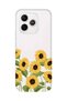 Honor 600 Lite Compatible Sunflowers Patterned Transparent Phone Case