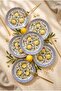 Lemon Flower Cake Plate for 6 People 20 cm - 2