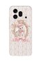 Honor 600 Pro Compatible Pink Bow Cat Pattern Transparent Phone Case