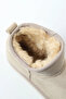 Suede Thin Sole Women's Boots with Fur Inside - 4