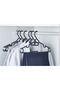 48 Pieces Black Plastic Clothes Hangers - 3