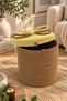 Christmas Wicker Rope Decorative 30X30 Covered Wicker Rope Basket Mesh Rope Basket Organizer Storage Box Home Office Kitchen Bathroom Bedroom Multipurpose - 2